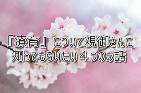 京都府乙訓郡向日市の放課後等デイサービスASTEP（アステップ）『療育』について親御さんに知ってもらいたい４つのお話